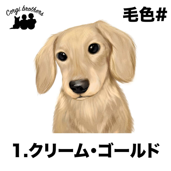 【 ダックスフンド 水彩画風 毛色7色 】 キャニスター　お家用　プレゼント　犬　ペット　うちの子　犬グッズ 2枚目の画像