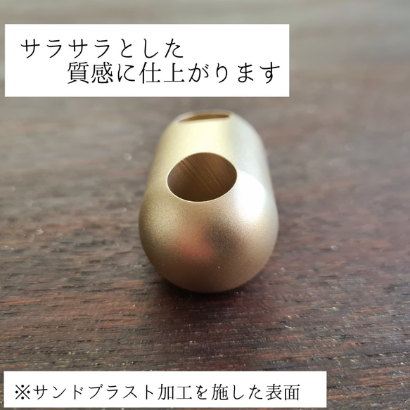 【65mm】【コロナ対策】指輪 リング ホルダー スタンド 真鍮 金属 おしゃれ アンティーク 5枚目の画像