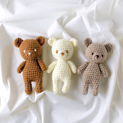 上下セット・クマベビーコスチューム(ブラウン)☆ニューボーンフォト