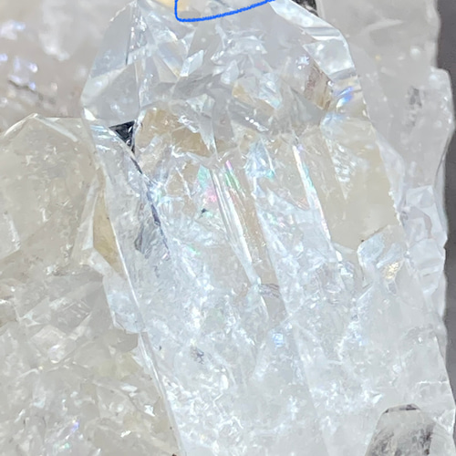 タビー タンドリックツイン タイムリンク✨虹 コリント産 水晶 原石  