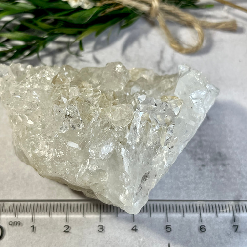 タビー タンドリックツイン タイムリンク✨虹 コリント産 水晶 原石  