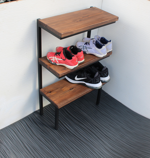アイアンシューズラック・下駄箱・靴箱 楽天市場】アイアンシューズラック Iron Shoes Rack 靴棚 下駄箱