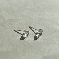 ハーキマーダイヤモンドのピアス M（14KGF）ピアス/イヤリング 3枚目の画像
