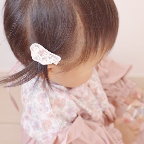 天使の羽ベビーヘアクリップ/ヘアクリップ/ベビーヘアクリップ