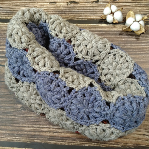 モチーフ編みスヌード スヌード SORAIRO＊U 通販 15217222｜Creema