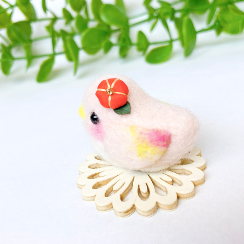 鈴木工房／羊毛フェルトのフクロウ「アフリカオオコノハズク