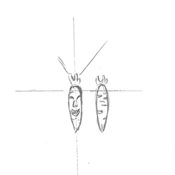 笑笑蔬果系列--紅蘿蔔項鍊 第8張的照片