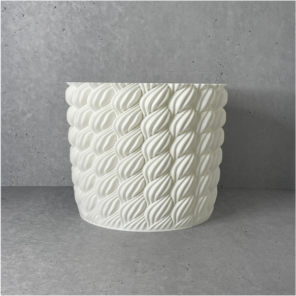 Whipped Cream/3D printed 植木鉢カバー/ 4号 / プランター 1枚目の画像