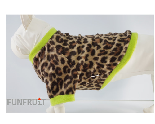 イングリッシュブルドッグ 用 】【フリース生地】レオパード柄