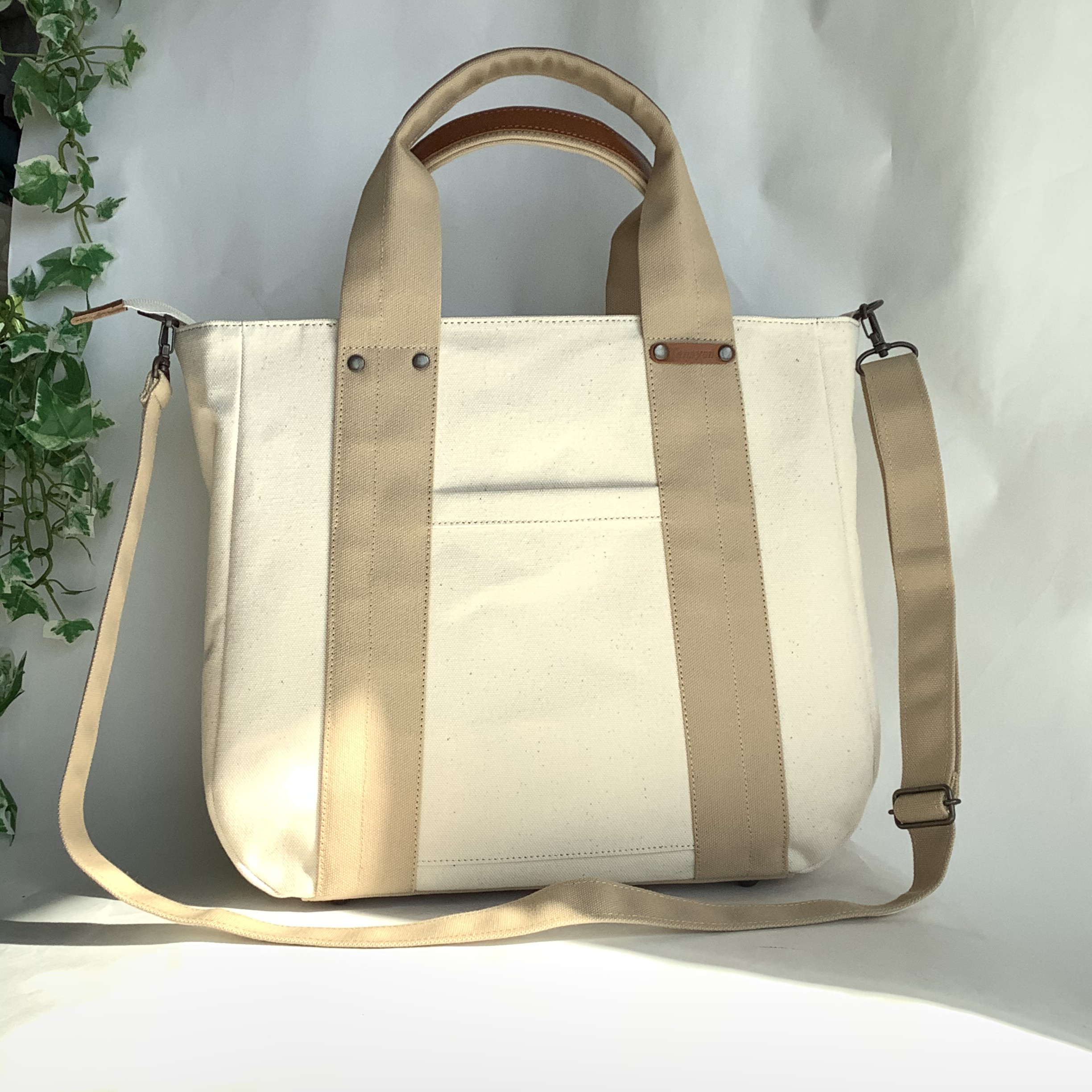 TRAUM□original-tote リネン100%&wash帆布