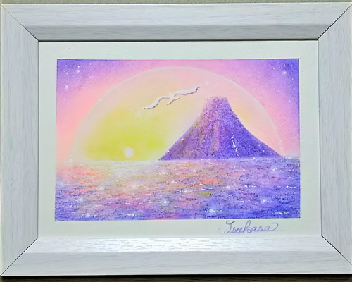 戦慄！　パステル画　原画 パステル＆コラージュ 秋風の幻想 パステル画原画 絵画 T's Arts