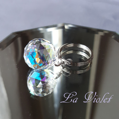 色が変わる ブルードロップ キーホルダー キーリング La violet 通販