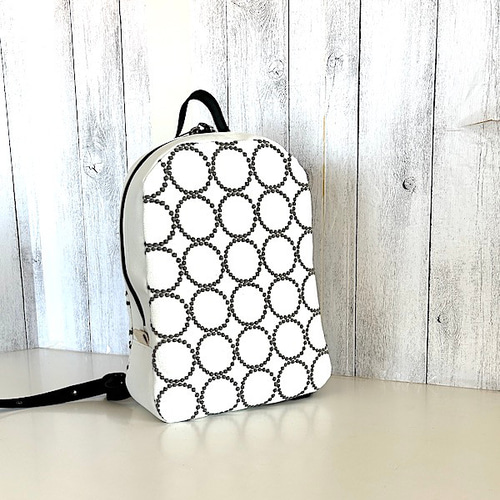 〈新品未使用〉ミナペルホネン生地使用バックパック　A4収納可　タンバリンベージュ ミナペルホネン♡タンバリンリュック