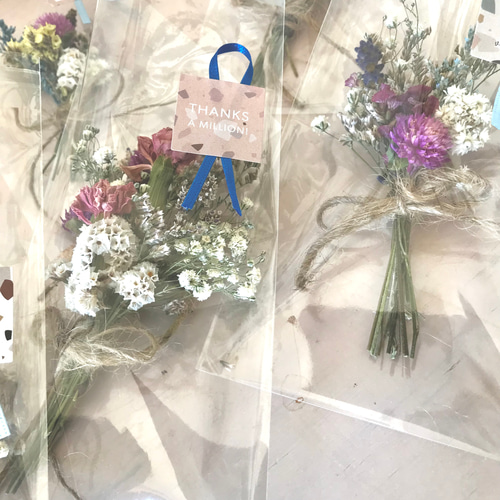 ドライフラワーミニブーケ ミニスワッグ 3点セットアソート ギフト  