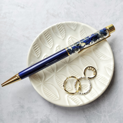 人気♪再販「きらめく夜空」ブルー ラピスラズリ 天然石 ハーバリウム