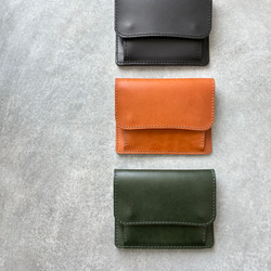 creemaコンパクト財布 SALE】◇なめらか上品コンパクトウォレット◇ レザー財布 ミニ財布