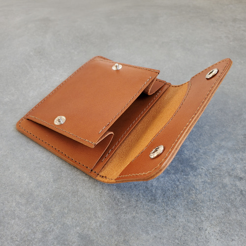 ◇なめらか上品コンパクトウォレット◇ レザー財布 ミニ財布