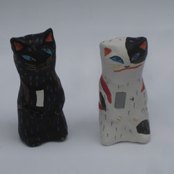 ランドセル猫(石粉粘土製） 1枚目の画像