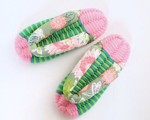 しまうま布ぞうり布草履 布ぞうり（男性用）足サイズ25〜26cm ※実寸26センチ | 椛-momiji-