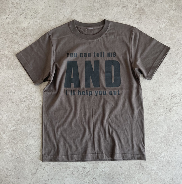 くすみカラー♪大人のロゴTシャツ「you can tel me」 4枚目の画像