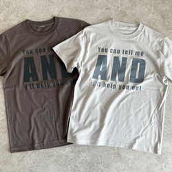 くすみカラー♪大人のロゴTシャツ「you can tel me」 2枚目の画像