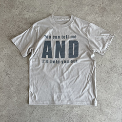 くすみカラー♪大人のロゴTシャツ「you can tel me」 5枚目の画像