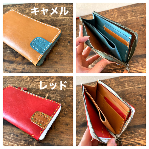 専用　ジョリーフルール 和柄　コンパクト財布　本革　ハンドメイド 二つ折り財布 桜 サクラ さくら 和柄 サドルレザー メンズ