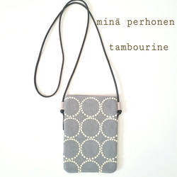 極美品◎ミナペルホネン クォーツポシェット タンバリン 斜め掛 ショルダーバッグ スマホショルダー ポシェット ミナペルホネン タンバリン
