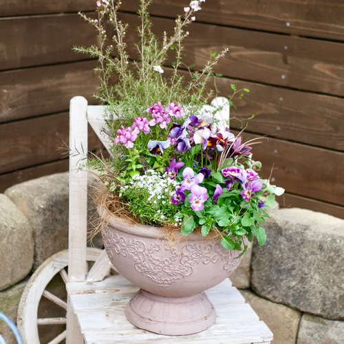 季節のお花寄せ植え グラスファイバー 【公式通販】