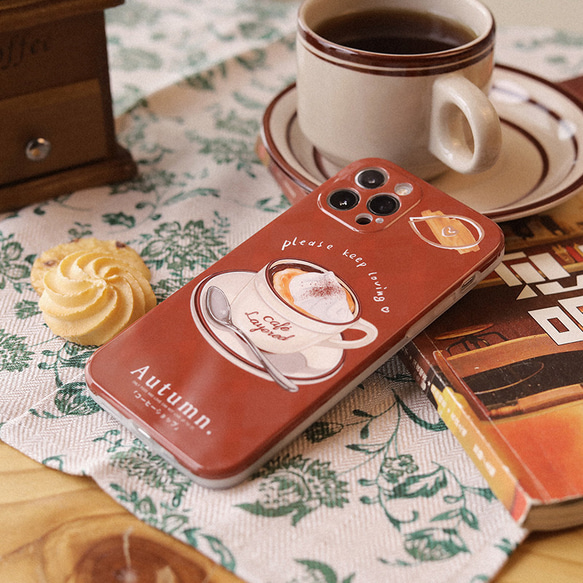 飲み物/カプチーノ/アイスクリーム  iPhoneケース♥スマホケース♥【Creema限定】新作2023 6枚目の画像