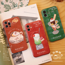 飲み物/カプチーノ/アイスクリーム  iPhoneケース♥スマホケース♥【Creema限定】新作2023 2枚目の画像