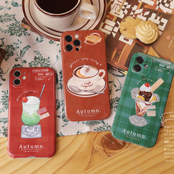 飲み物/カプチーノ/アイスクリーム  iPhoneケース♥スマホケース♥【Creema限定】新作2023 1枚目の画像