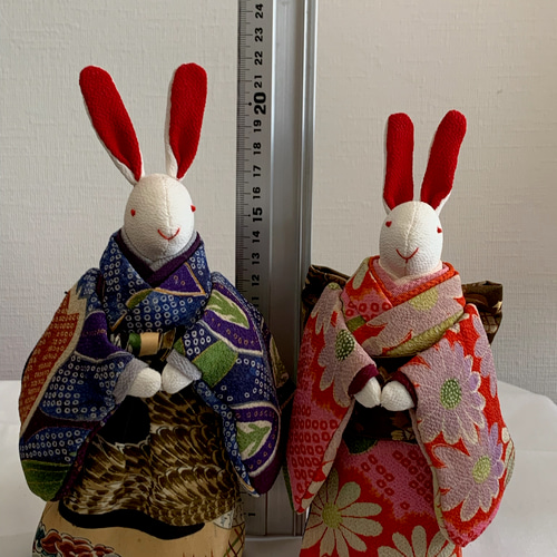 Sold☆ちりめん人形 雛うさぎ② ひな人形・雛飾り じゅん吉 通販 Sold☆ちりめん人形 雛うさぎ② ひな人形・雛飾り じゅん吉 通販
