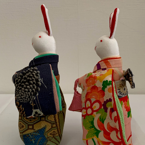Sold☆ちりめん人形 雛うさぎ⑤ ひな人形・雛飾り じゅん吉 通販