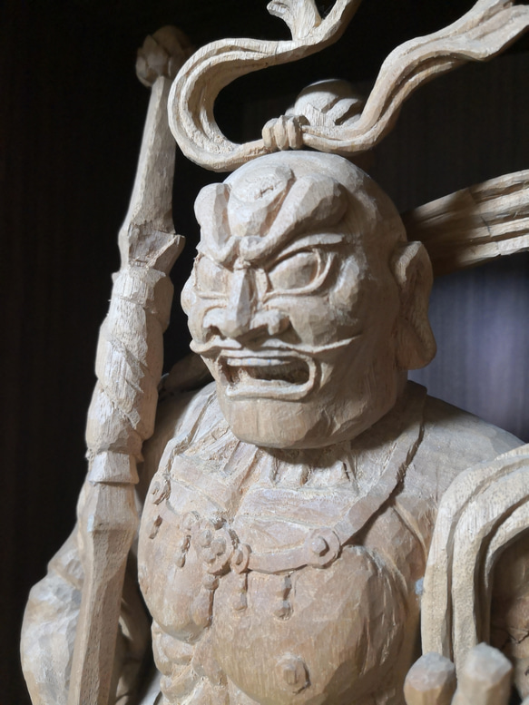 金剛力士像（阿形？）の油絵 金剛力士像（阿形）、（東大寺作成パンフレット）