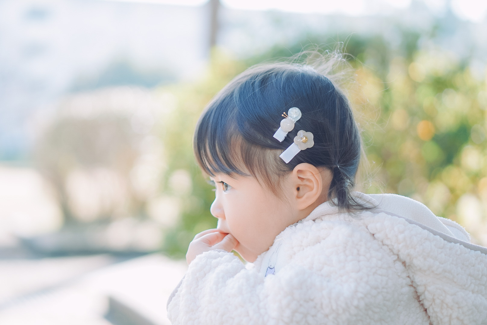 ちょうちょのベビーヘアクリップ / キッズ 親子コーデ お揃い 出産祝い