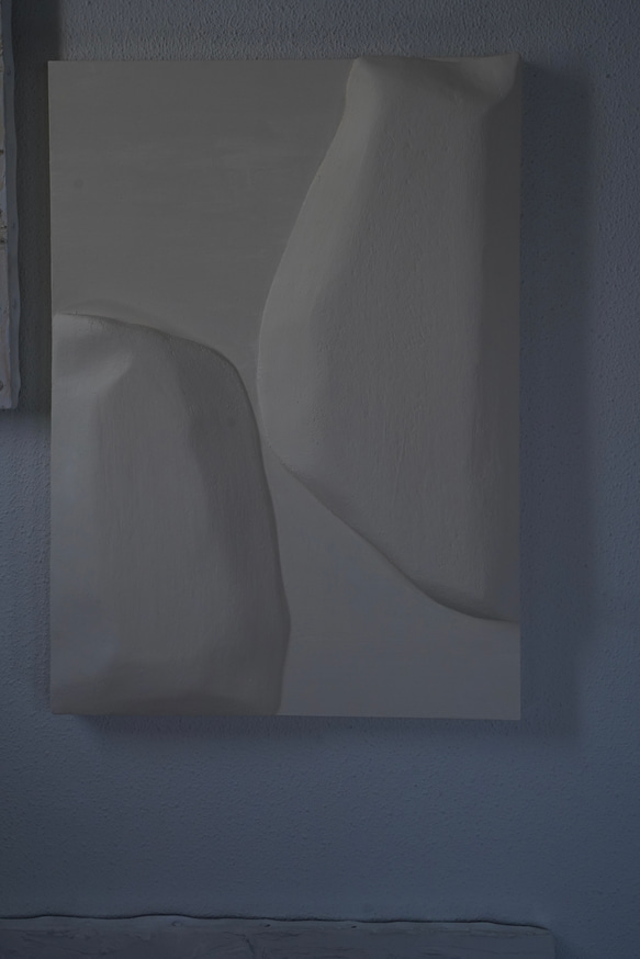 【Pristine】現代アート 白い絵 アートパネル ホテルライク 韓国っぽ アートインテリア くすみカラー　購入 14枚目の画像