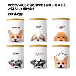 【 柴犬 毛色3色 】キャニスター　保存容器　お家用　プレゼント　犬　ペット　うちの子　犬グッズ 6枚目の画像