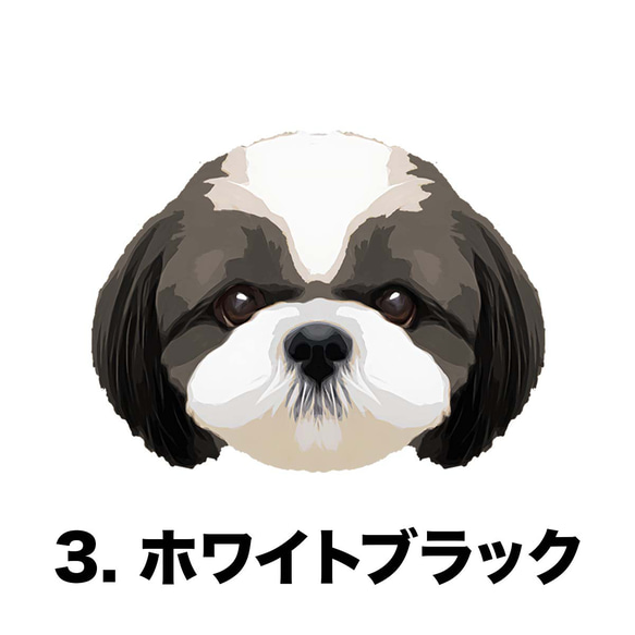 【 シーズー 毛色3色 】キャニスター　保存容器　お家用　プレゼント　犬　ペット　うちの子　犬グッズ 3枚目の画像