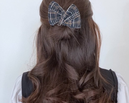 tomato様用loulouツイードリボン型ヘアアクセサリー 5669b107db062cdf64cfe2bad27087