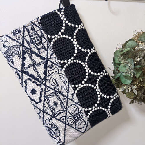 ミナペルホネン・シンフォニー【symphony/navy】ネイビー＆タンバリン  