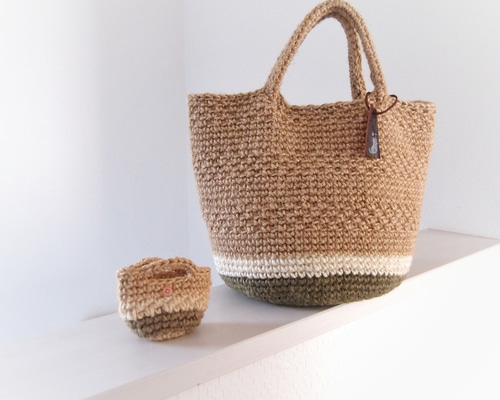 168 麻ひもバッグ ハンドメイド 麻紐バッグ｜Yahoo!フリマ（旧
