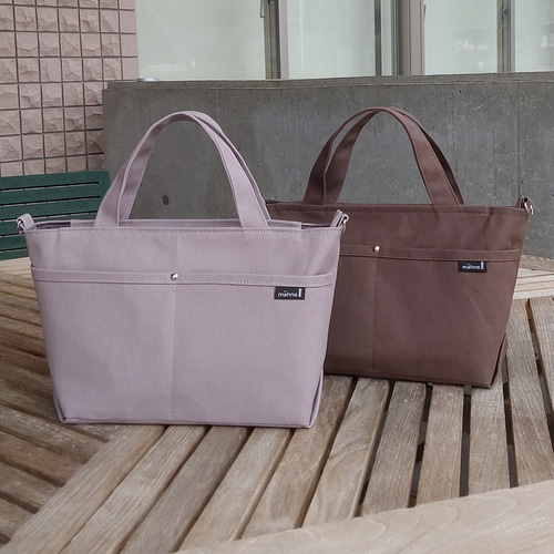 【JUNE】フリルトートバッグM 倉敷8号帆布　コバルトブルー　ファスナー hiiii517yellow様オーダー品 倉敷帆布8号使用トートバッグ（S