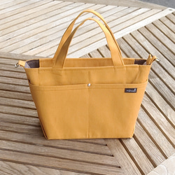 【JUNE】フリルトートバッグM 倉敷8号帆布　コバルトブルー　ファスナー 倉敷帆布8号使用 トートバッグ（新S） ハンドメイド｜Yahoo