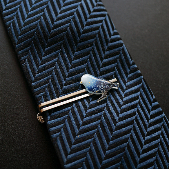 HERMES ネクタイピン 青 HERMES ネクタイピン 青