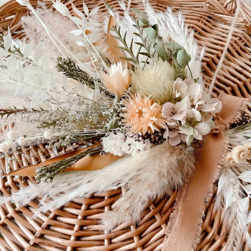 ナチュラル　ドライフラワー　横長　縦長　スワッグ 横向きスワッグ ナチュラル ドライフラワー 横長スワッグ