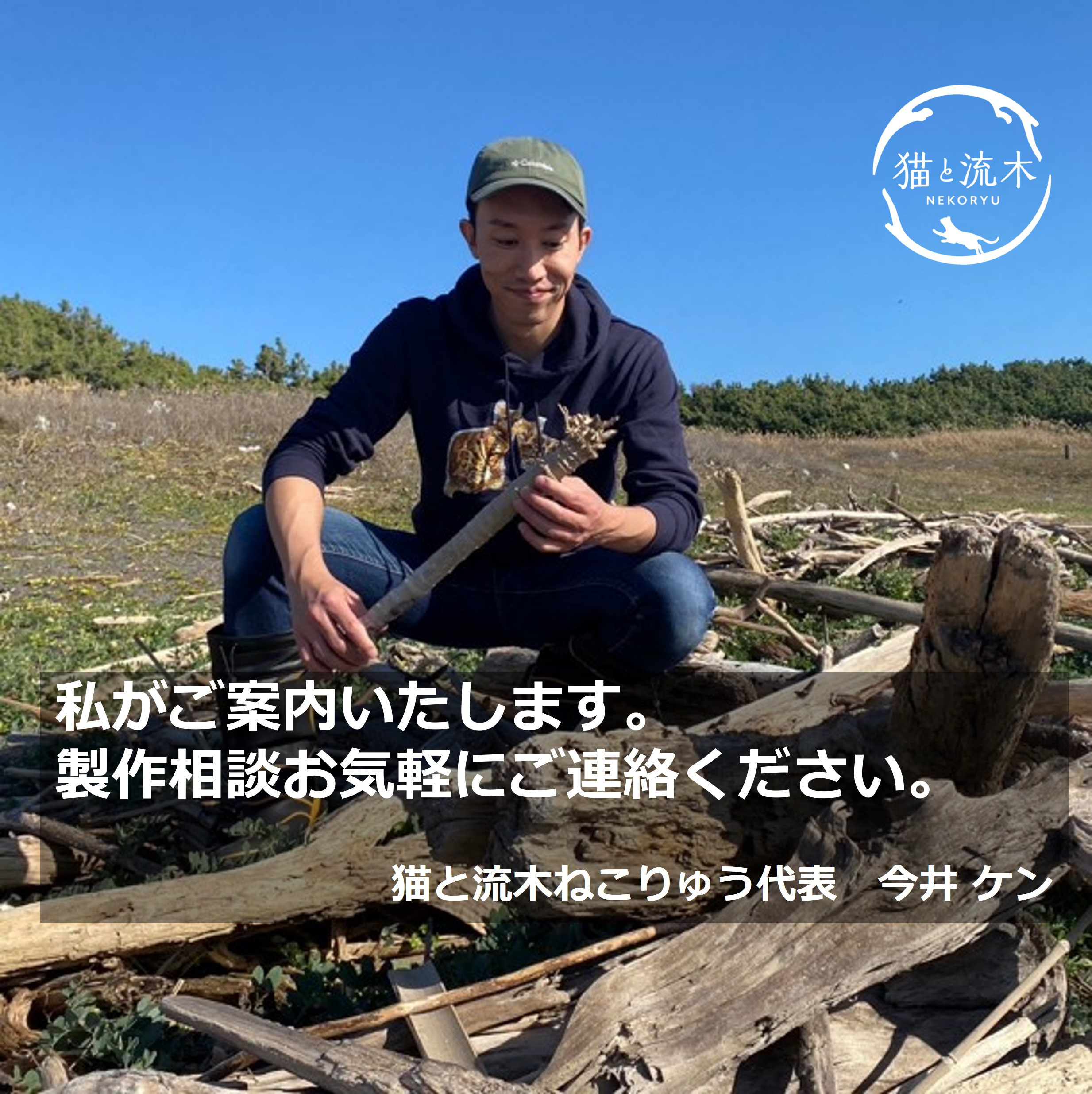 【猫と流木ねこりゅう】完全オーダーメイド　流木キャットタワー大型タイプ