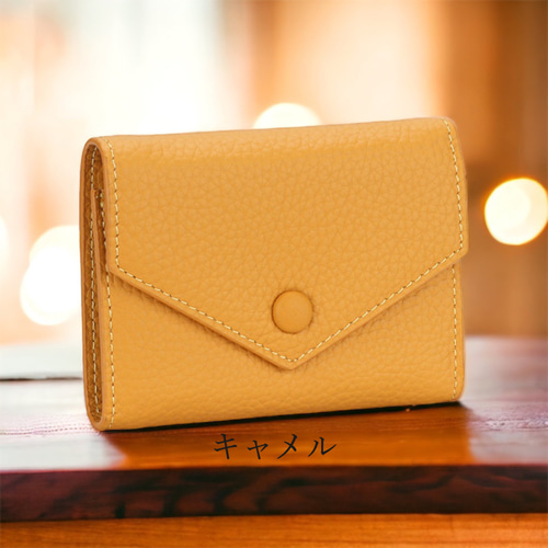 全9色》 イタリアンレザー 三つ折り財布 本革 ミニ財布 全9色》 イタリアンレザー 三つ折り財布 本革 ミニ財布