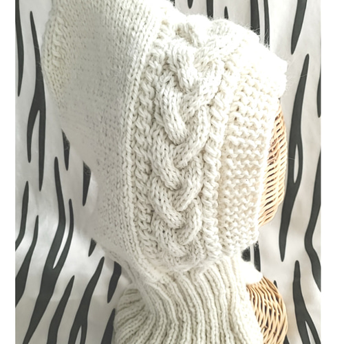 AUBERGE ARAN ニット バラクラバ フード ネックウォーマー AUBERGE