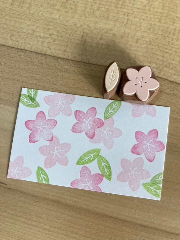 ひな祭り〜桃の花の消しゴムはんこ はんこ・スタンプ のんびり屋 通販